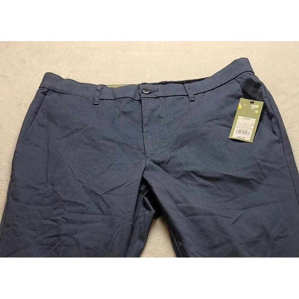 Goodfellow & Co Men's Slim Fit Comfort Wear Chino Pants Blue 34x32 New NWT